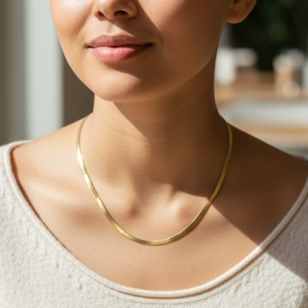 Jennifer Zeuner 14k Hamilton Gold Plated Necklace NWT